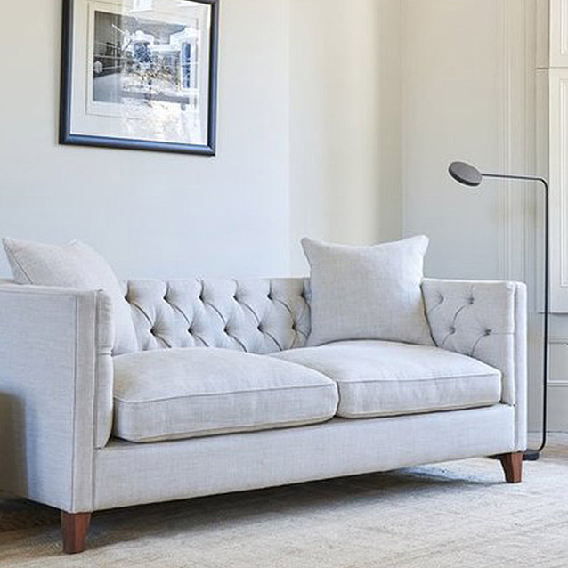 Haresfield 3 Seater Sofa in Sole Linen Natural